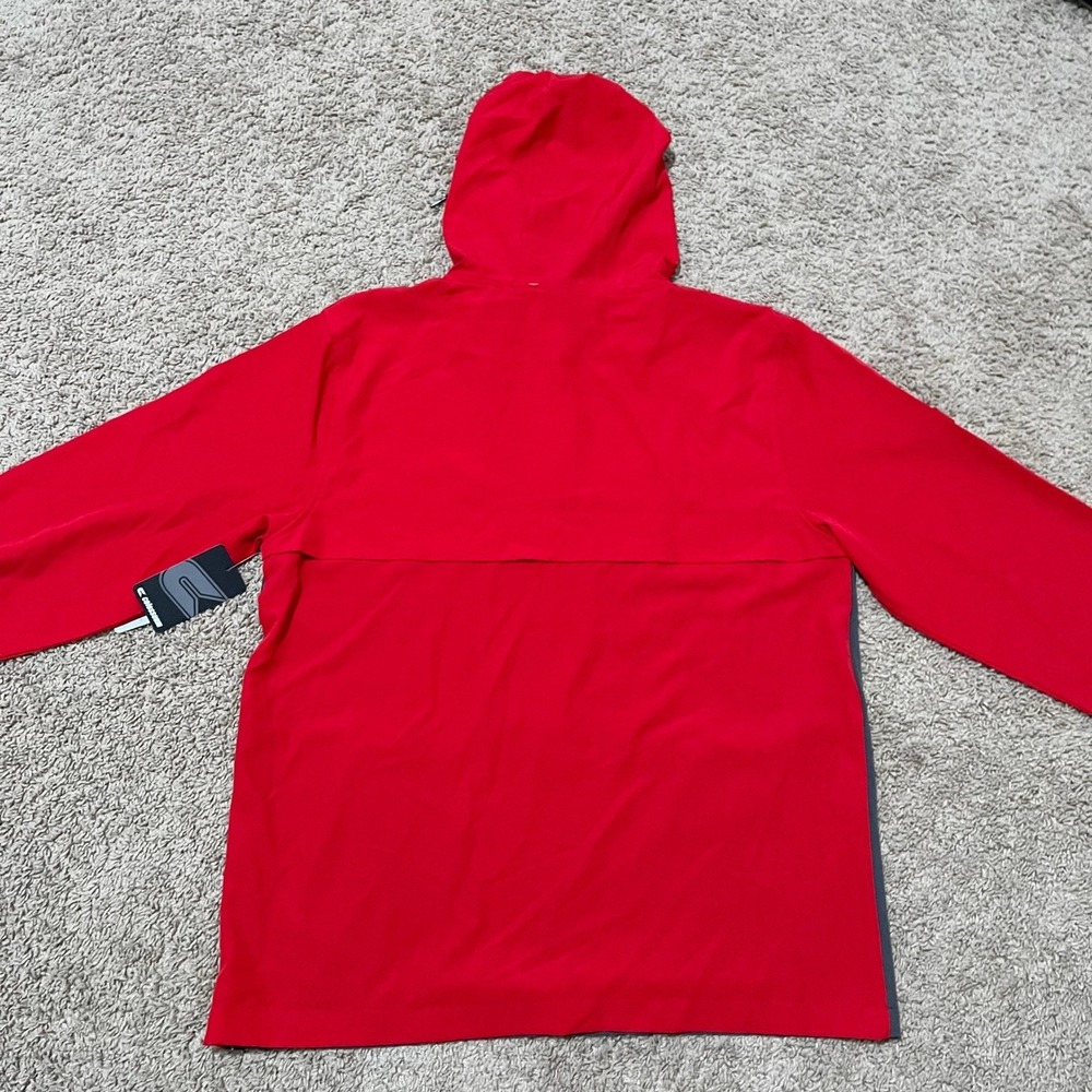 North Carolina State University Wolfpack Jacket Mens Large Red Grey Anorak NCAA - Picture 9 of 13